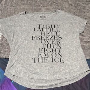 Gray Graphic Women's Top